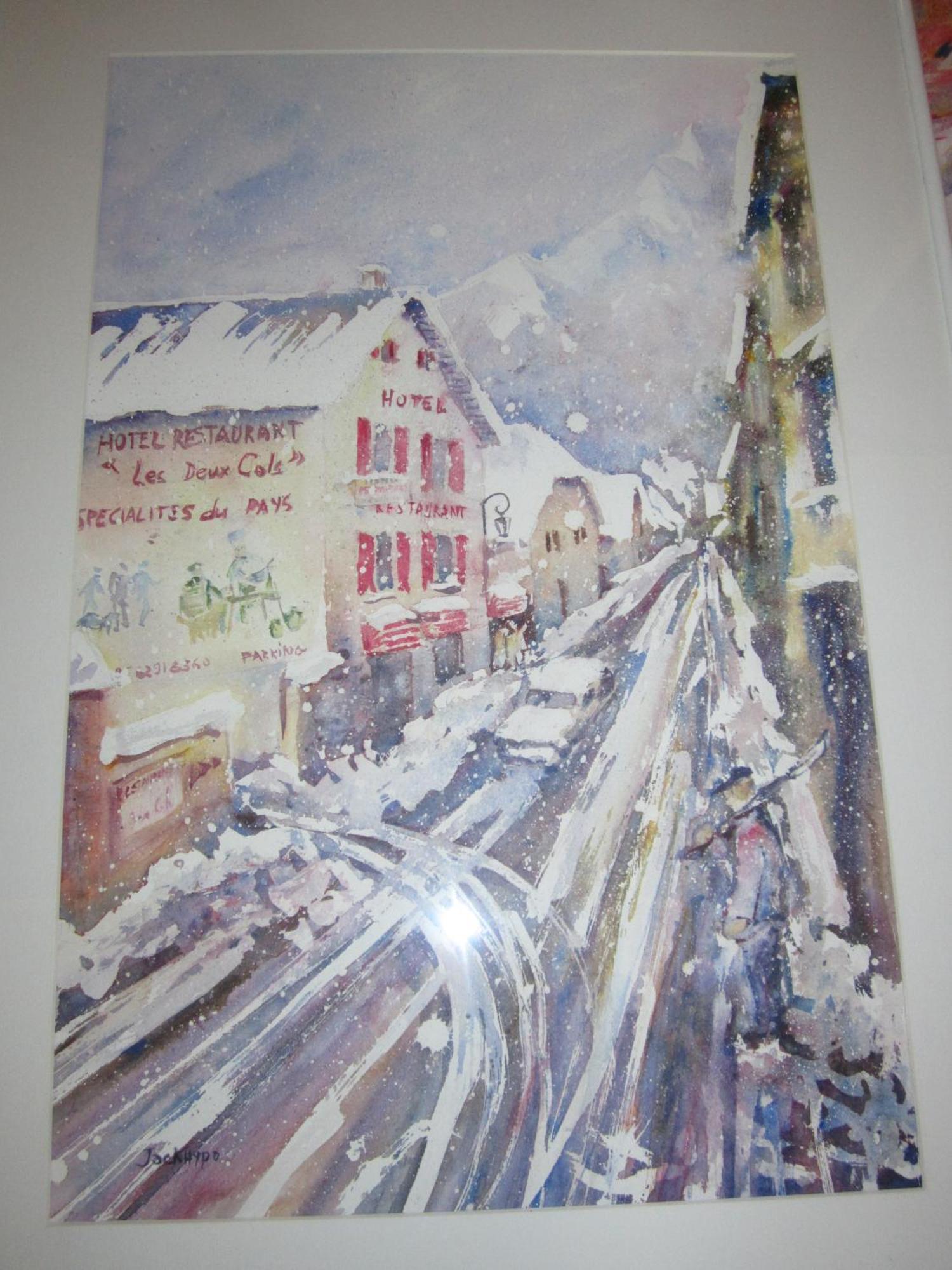 Hotel Les Deux Cols Sainte Marie de Campan Bagian luar foto